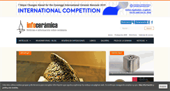 Desktop Screenshot of infoceramica.com